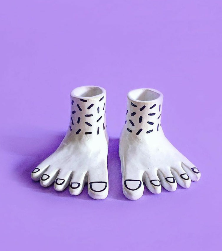 Here's a pair of feet - Candle Holders