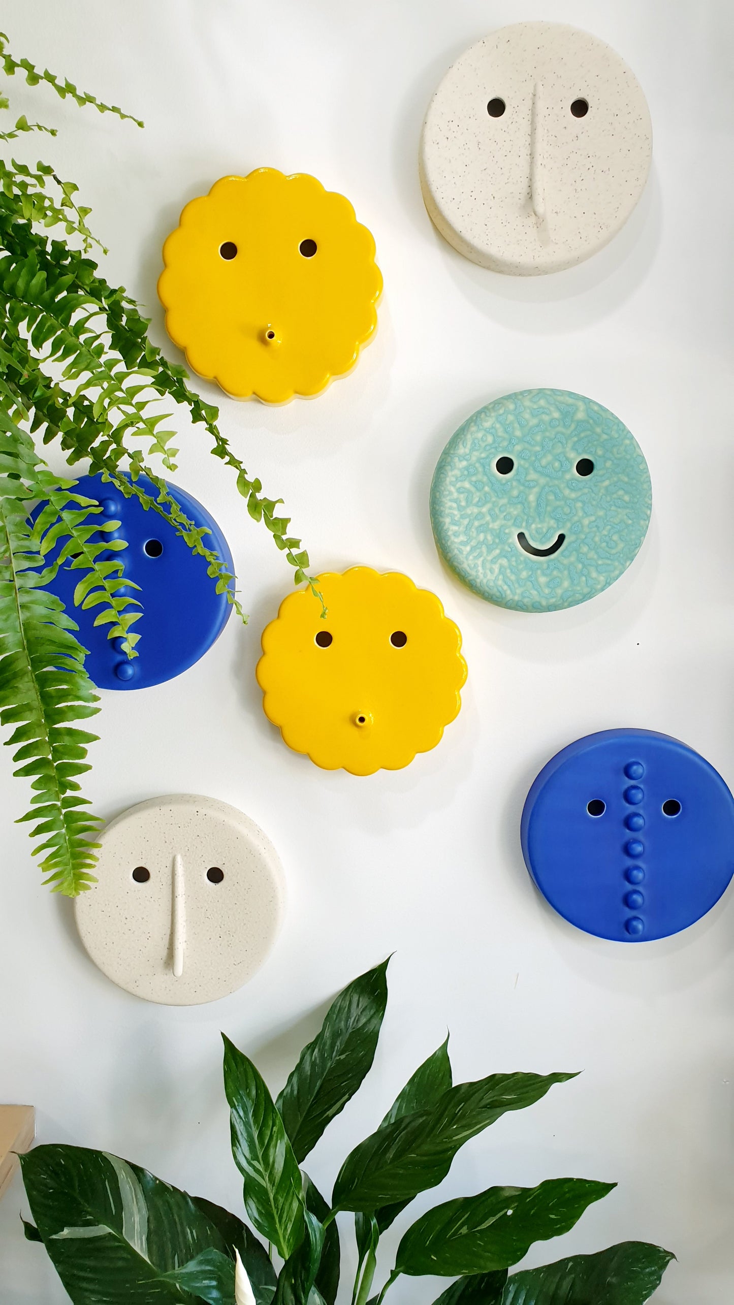 Biscuit Yellow - Tomo Mask Wall Hanging