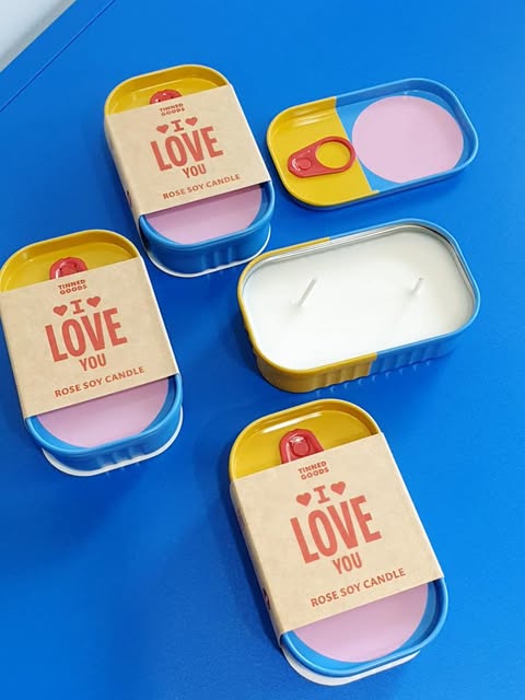 Tinned Goods - I Love You Candle