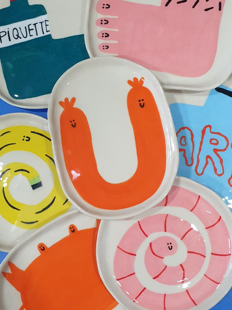 Happy Saucisse (sausage!) - Happy Things Plate