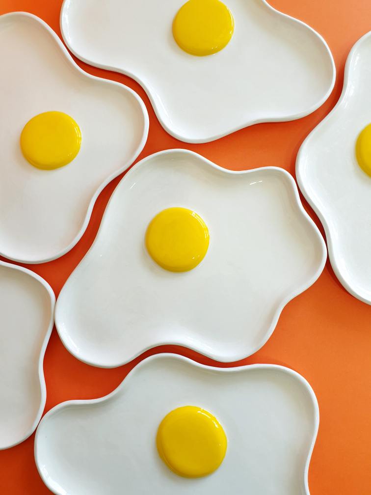 Sunny Side Up! Egg Plate 6