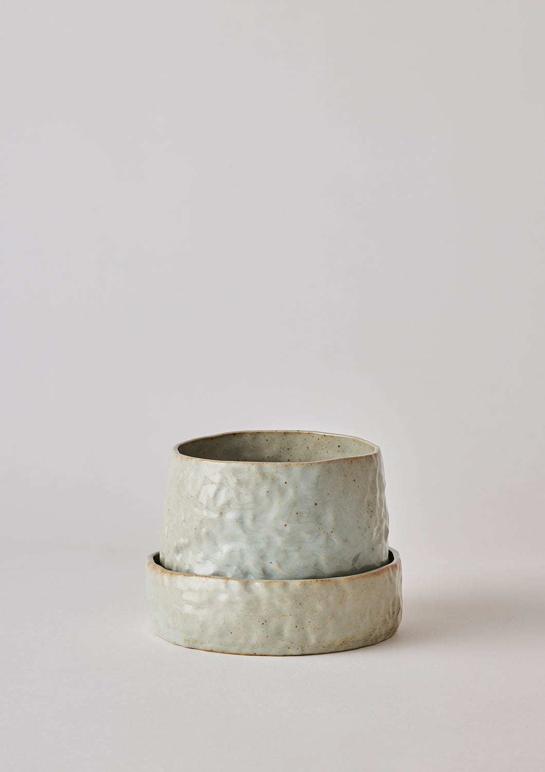 Grey Crackle - Organic Planter Small