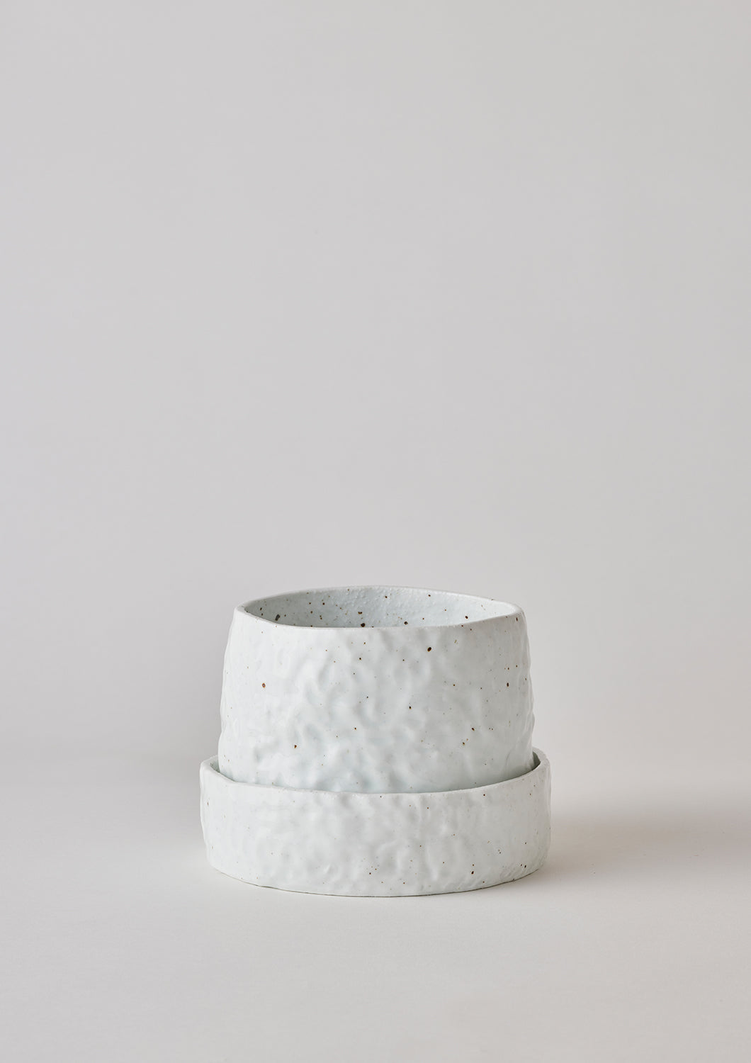 White Crackle - Organic Planter Small