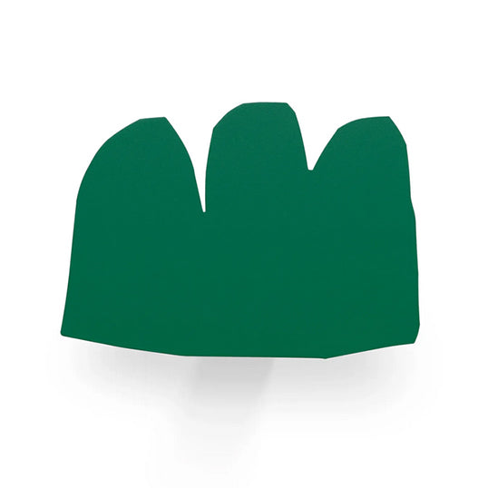 Graphic metal wall hook - green