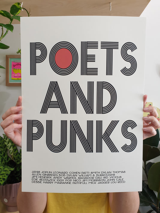 'Poets and Punks' - A3 Giclée Art Print