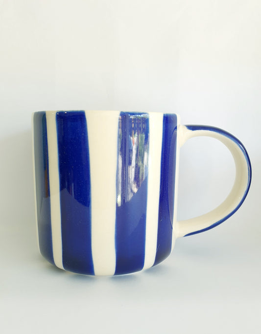 Stripes Mug - Royal Blue
