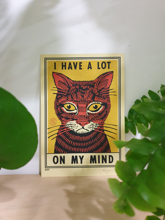 'A lot on my mind' - Print