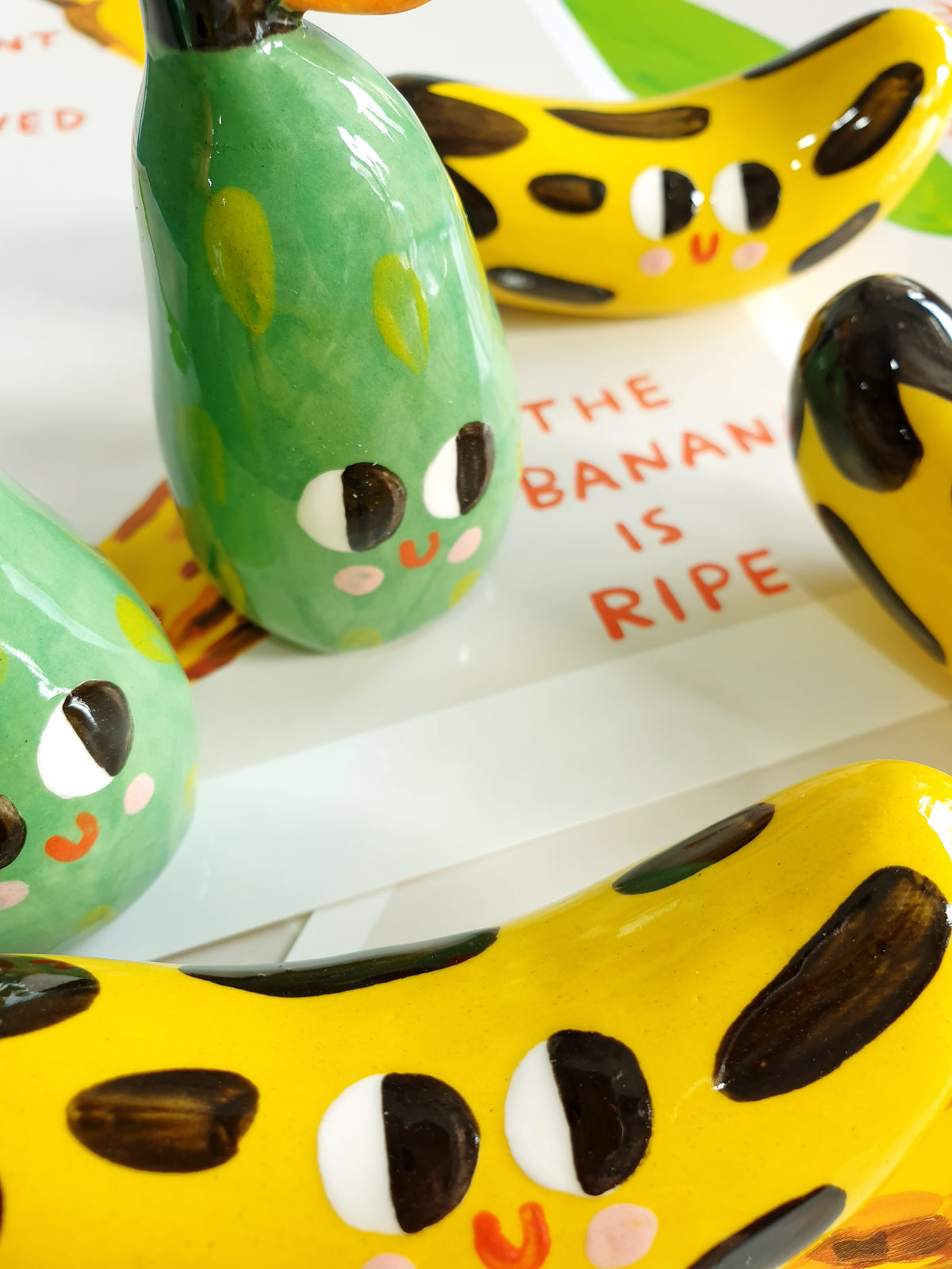 Hungry Banana tiny ceramic