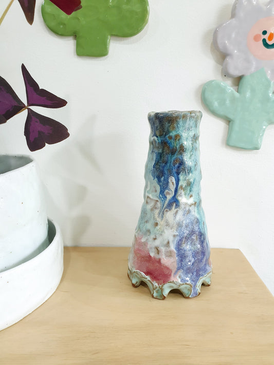 Painterly Footed Vase 5 -  Medium
