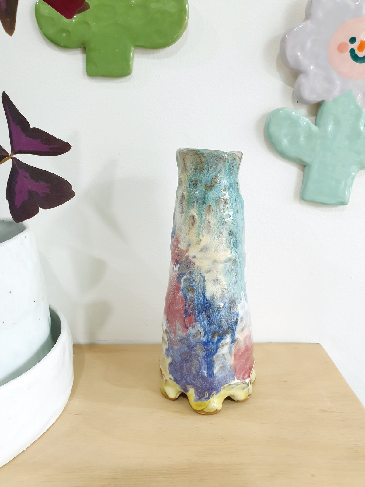 Painterly Footed Vase 3 -  Medium