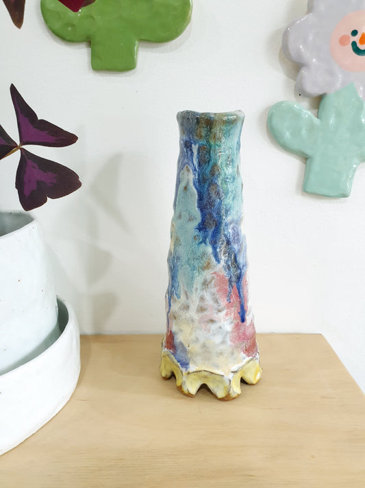 Painterly Footed Vase 6 -  Medium
