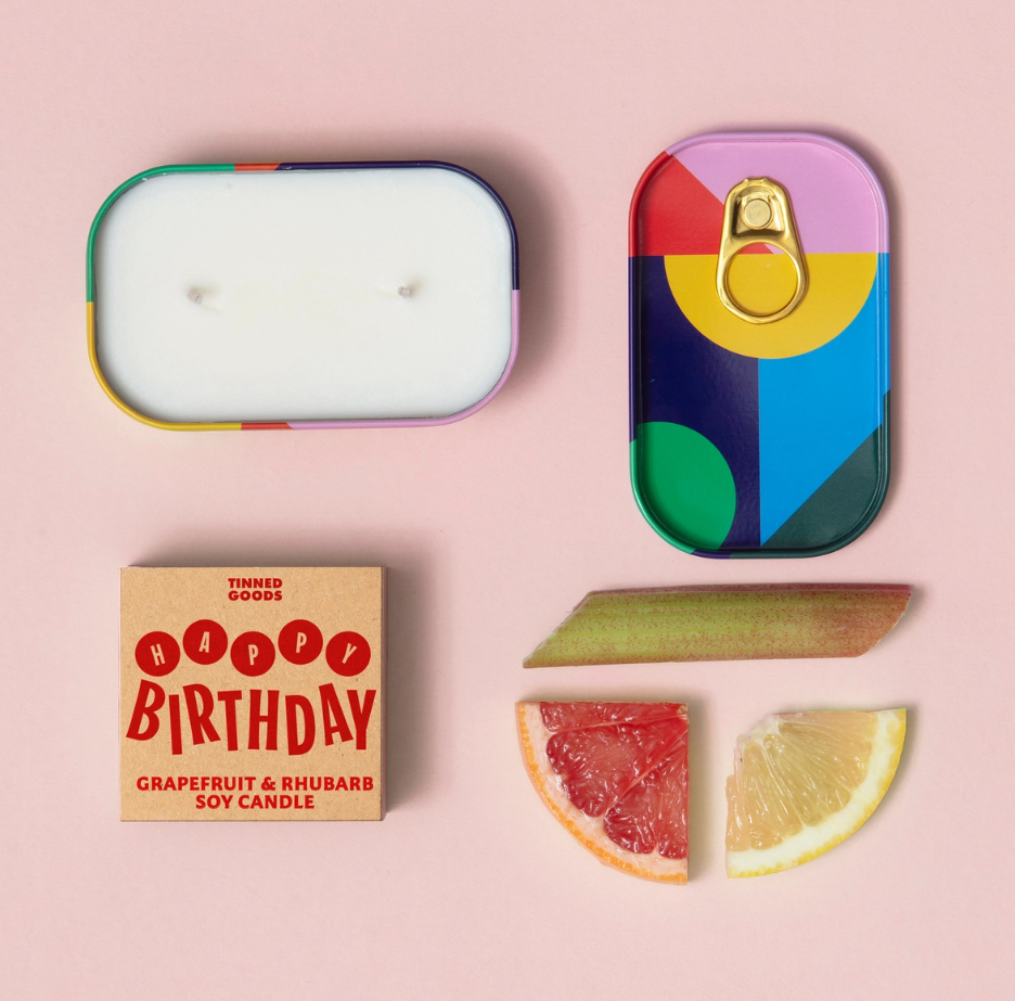 Tinned Goods - HB Candle - Rhubarb + Grapefruit