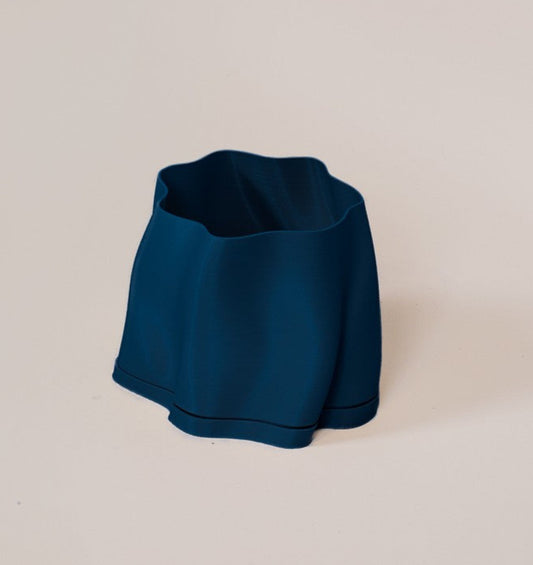 Blue Matte Lulu Planter