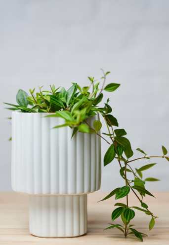 Modular stack planter - white