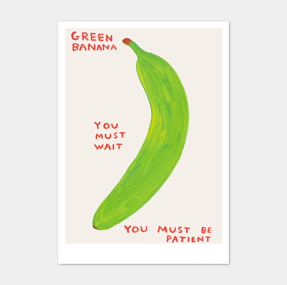 'Green banana' - A5 postcard
