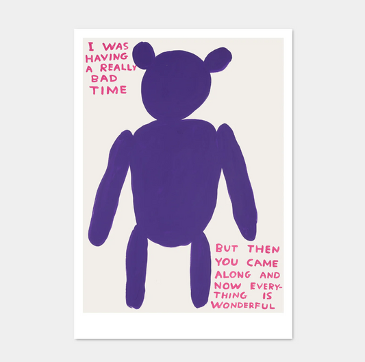 'I was having' - A5 postcard