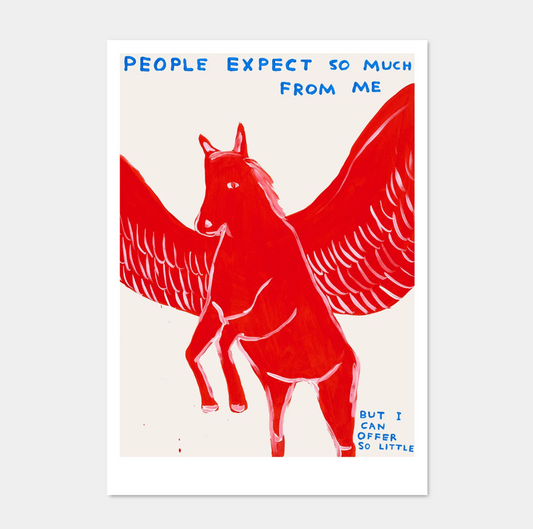'People expect so much of me' - A5 postcard