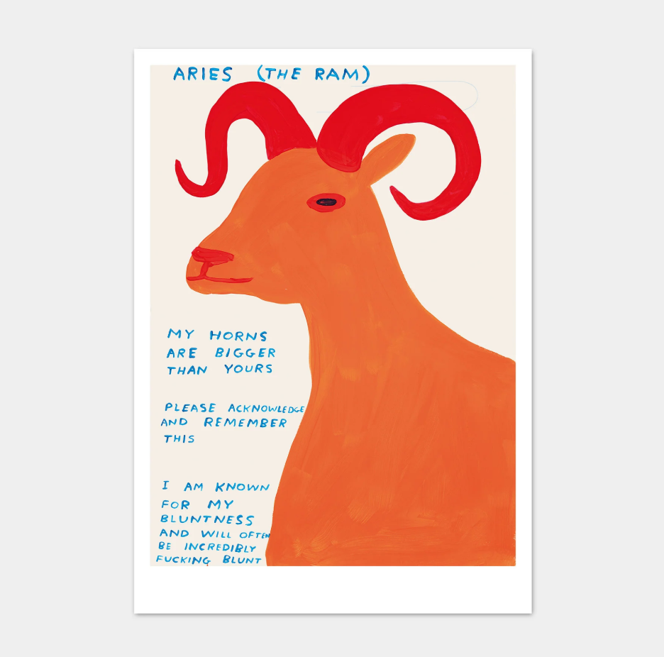 'Aries' - A5 postcard