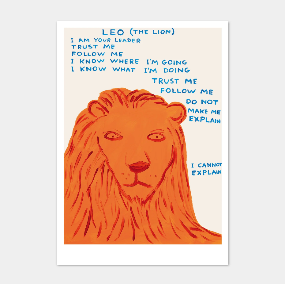 'Leo' - A5 postcard