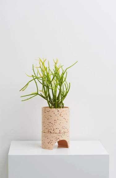 Archie Planter - Salt terrazzo