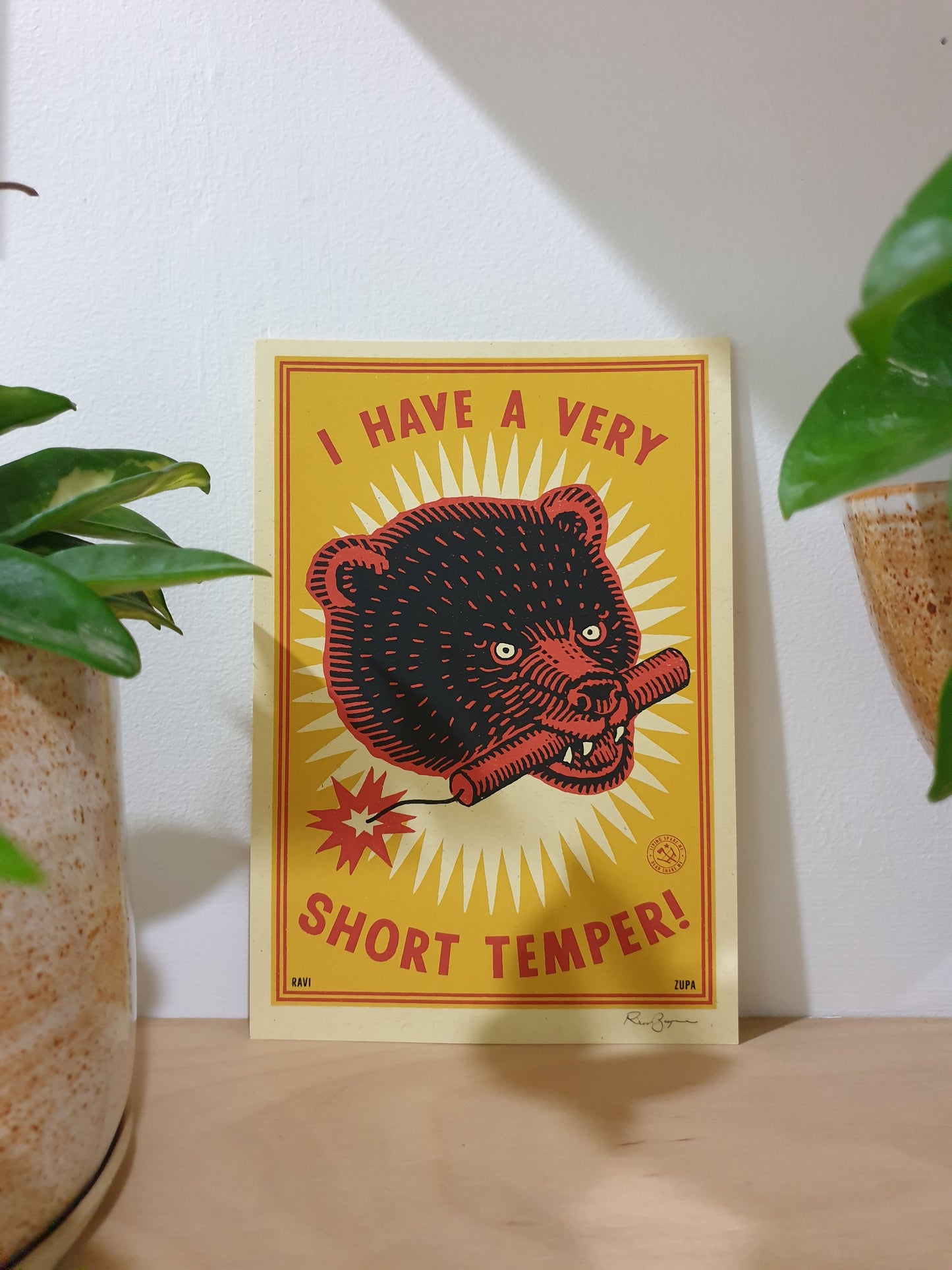 'Short temper!' - Print