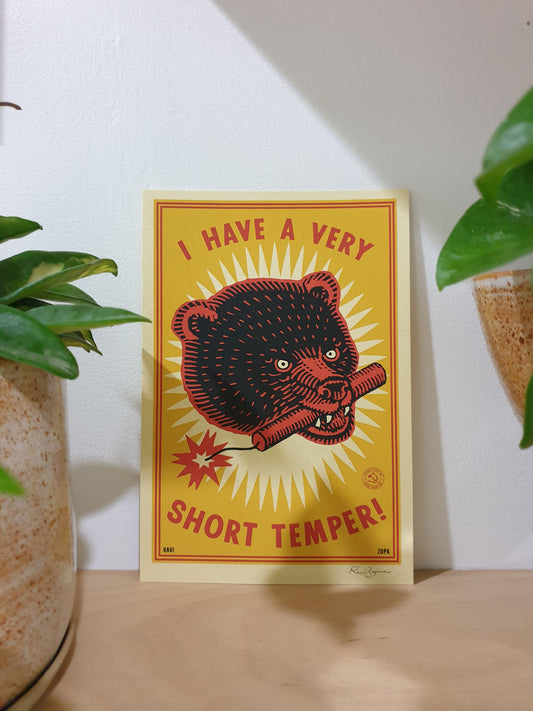 'Short temper!' - Print