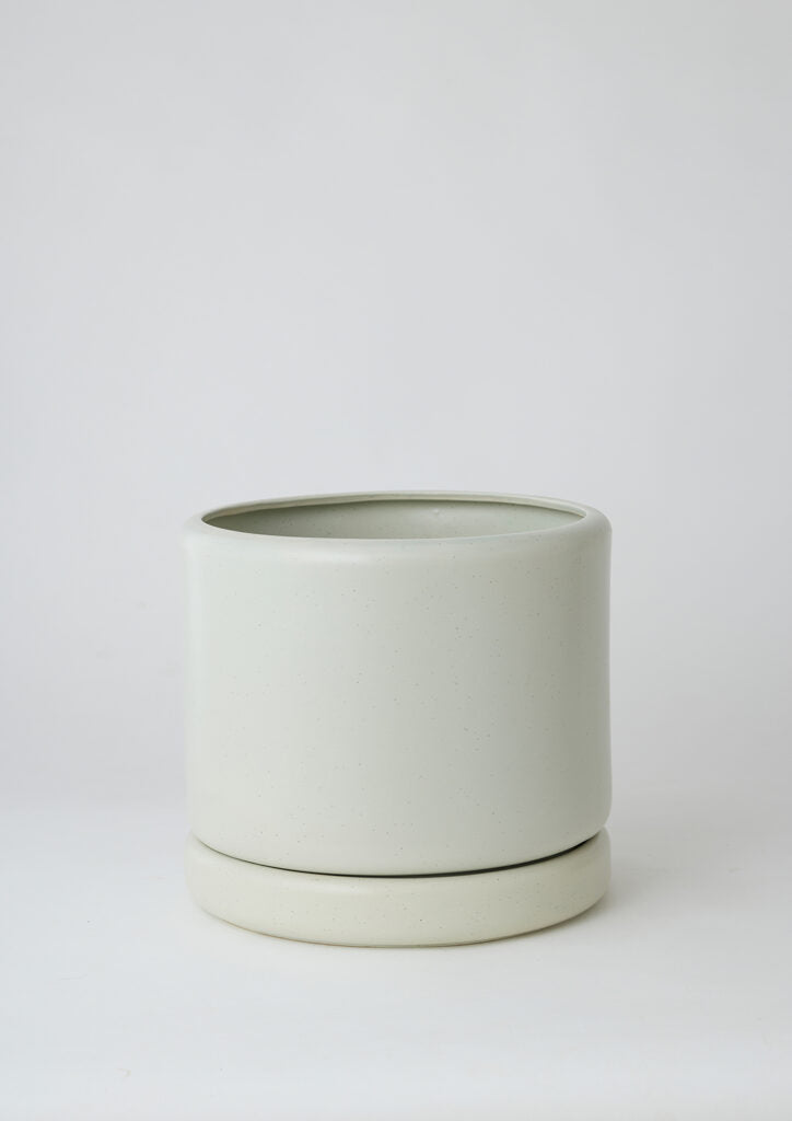Pale Green Eggshell Cylinder Planter Small